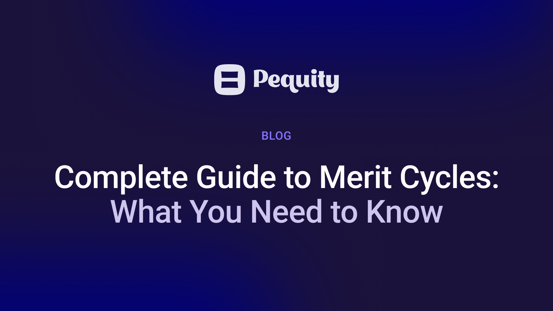 Merit Cycles