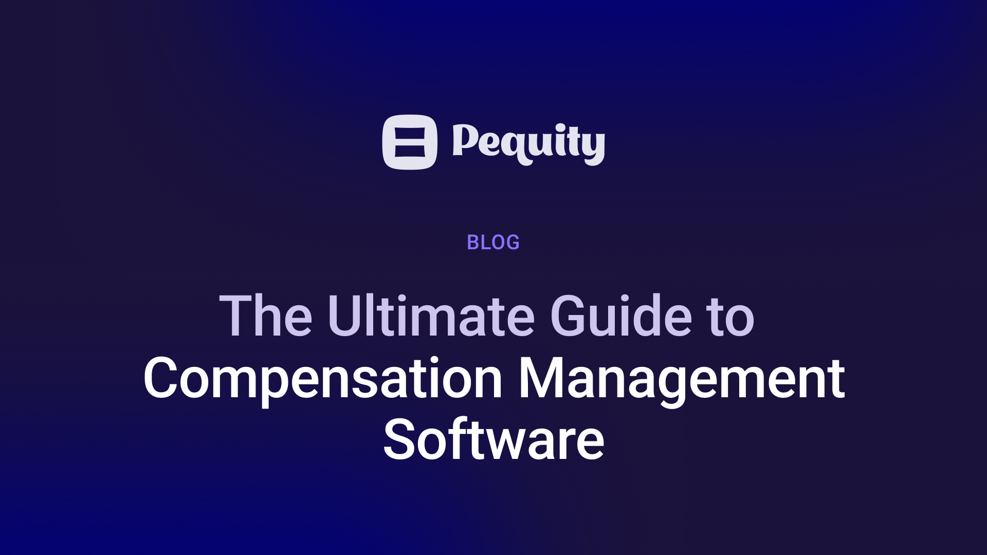 Compensation Management Software