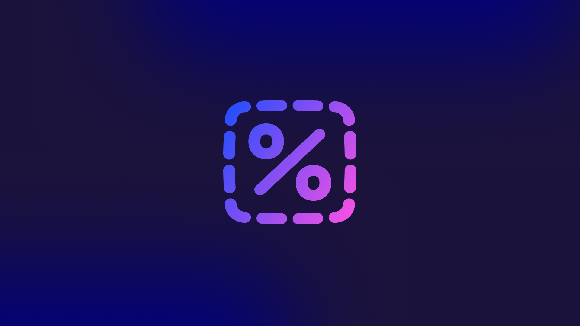 Percent icon graphic representing compensation planning and percentile differences